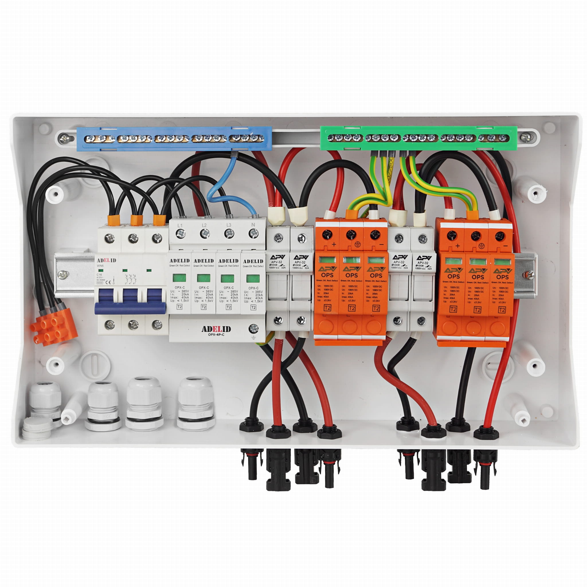 Rozdzielnica PV DC AC Fotowoltaiczna 2 Stringi 1000V